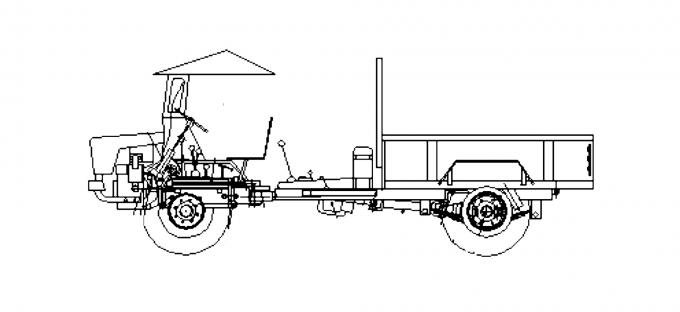 Landwirtschafts-Gebrauchs-artikulierte Minitraktor-LKW/Off Road-LKW-volle hydraulische Steuerung 0