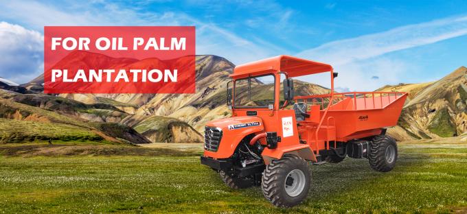 Vierradantrieb-gegliederter MiniKipplaster für die Landwirtschaft in der Öl-Palmen-Plantage 6